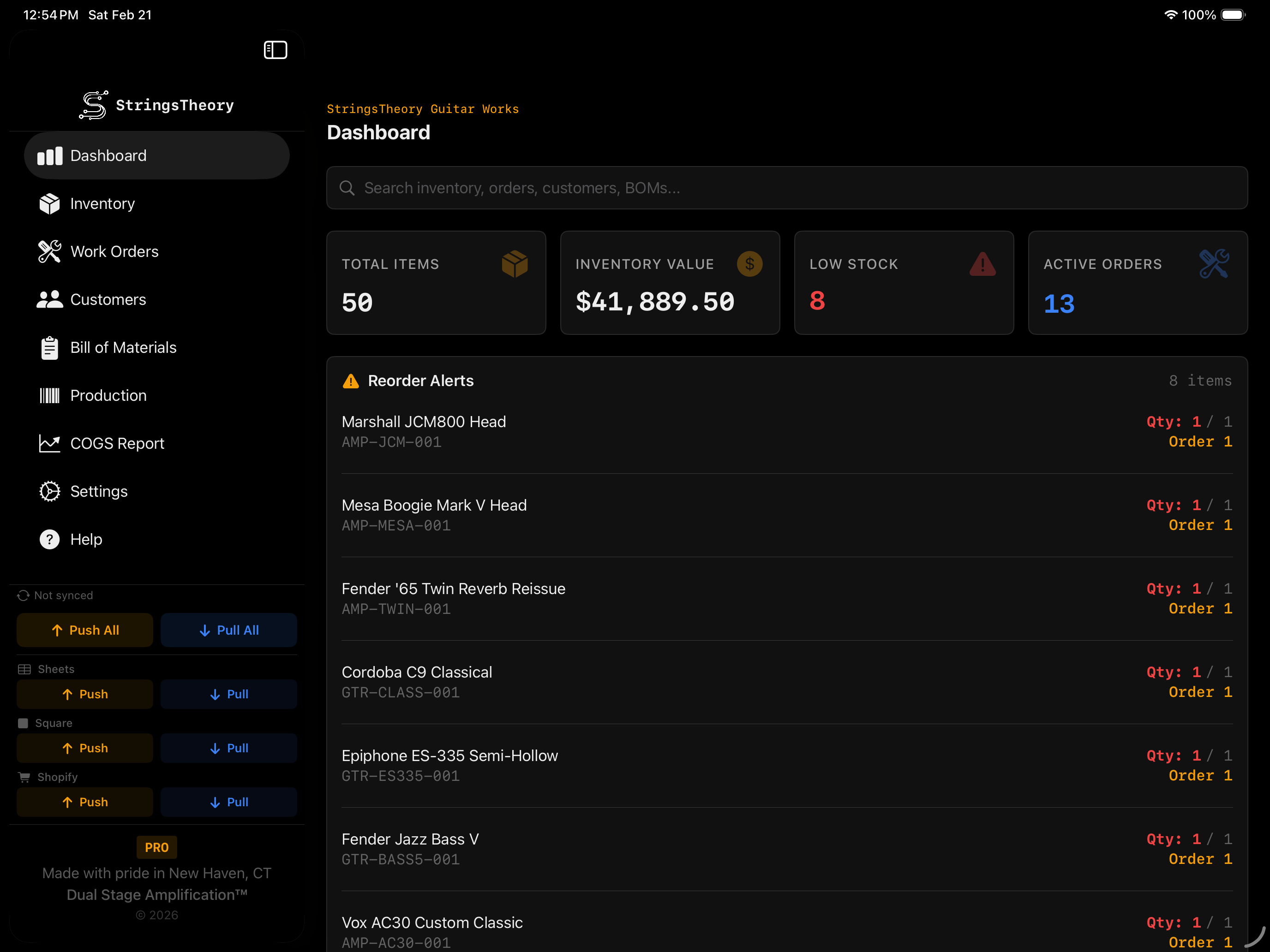 StringsTheory Dashboard